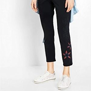 Desigual PANT NURIA Jeans Black Skim Fit Size 34/USA 0.